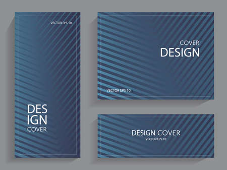 Gradient covers set. Background in duotone colors. Abstract vector background. Design for brochures, posters, covers, banners. Futuristic design posters.のイラスト素材