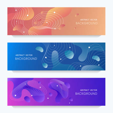 Flyer design with abstract background and liquid gradient. Suitable for brochures, flyers, flyers, banners, greeting cards, etc. Modern design. EPS10 vectorのイラスト素材