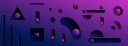 Indented technical background. Abstract 3D background. Gradient surface with a pattern in the form...