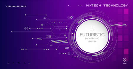 Abstract circuit board technology. Technological design. High tech digital technology concept.Vectorのイラスト素材