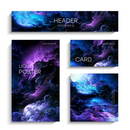 Colorful Nebula in Space Background. Deep space. Vector illustration of a space nebulaのイラスト素材