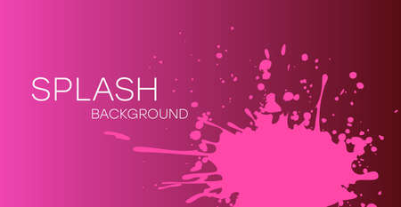 Colorful splash background. Trendy simple colorful abstract background with dynamic blob effect.のイラスト素材