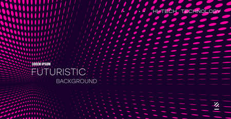 Abstract geometric halftone pattern, vector abstract trendy graphic design. Simple minimal halftone color pattern. Vector.のイラスト素材