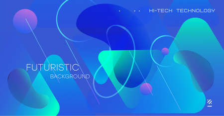 Abstract geometric background. Gradient minimalist retro poster graphics vector illustration....