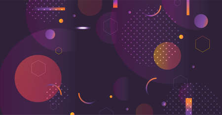 Geometric background. Memphis minimalist retro poster graphic vector illustration.のイラスト素材