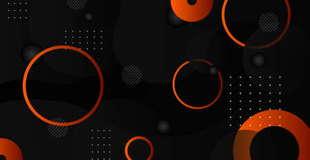 Abstract geometric background. Bauhaus, Memphis minimalist retro poster graphic vector illustration. Abstract trendy pattern of square and round shapes. Vector.のイラスト素材