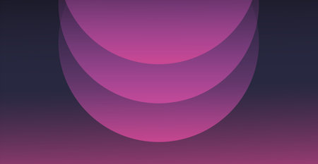 Gradient circles on a gradient background. Smooth gradient rounded shapes. Vector.