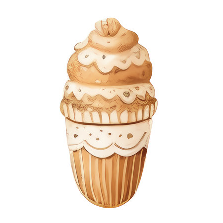 Watercolor Christmas gingerbreads Clipart, Christmas Watercolor gingerbread.の写真素材