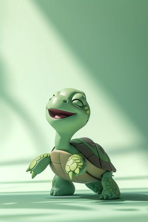3D cute baby animal cartoon character.