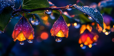 Luxury flowers, close-up with dew.の写真素材