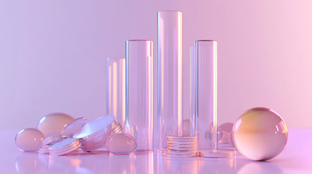 Atmospheric Glassmorphism Background. Delicate atmospheric background. Abstract Composition.