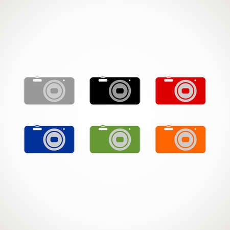 Silhouette of the cameraのイラスト素材