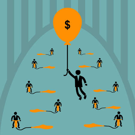 Business success. Processes achievement. Vector format.のイラスト素材