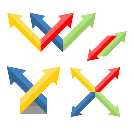 set of arrows - for the web site. vector format.のイラスト素材
