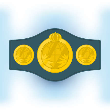 Belt champion boxer. vector format.のイラスト素材