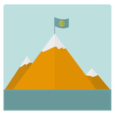 Mountain Card, for the traveler. vector format.のイラスト素材
