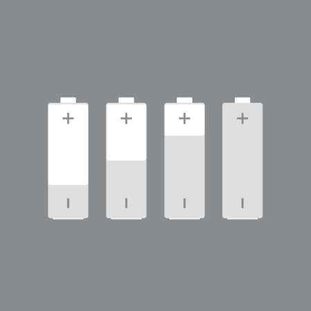 Growth of the energy in the form of batteriesのイラスト素材