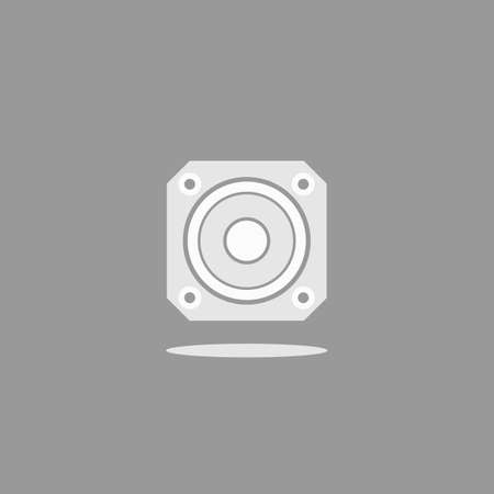 Speaker square, vector format. For the musical theme.のイラスト素材