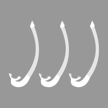 diving snorkel. scuba gear. vector formatのイラスト素材