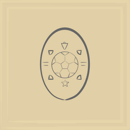 emblem football. element of corporate identity. vector format.のイラスト素材