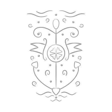 anchor pattern on a white background. vector format.のイラスト素材