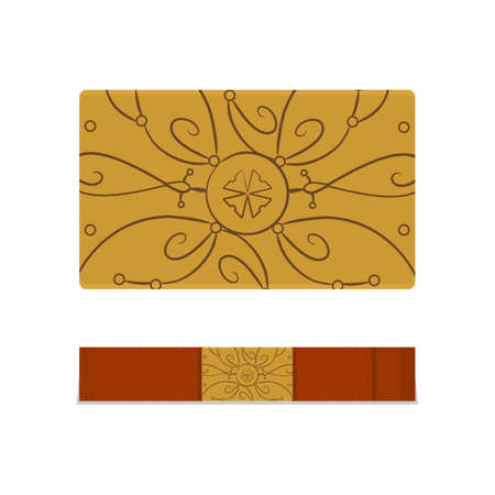 Buckle belt on a white background. vector format.のイラスト素材