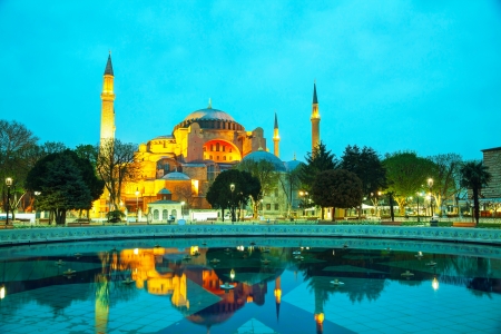 Hagia Sophia in Istanbul, Turkey early in the morning