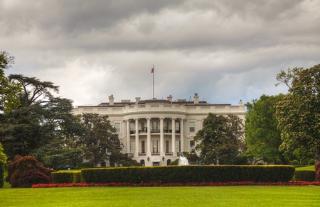 White House building in Washington, DC in the morning