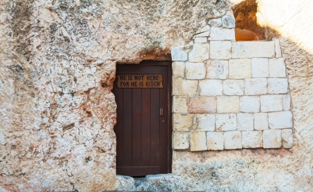 Entrance to the Garden Tomb in Jerusalem, Israel Entrance to the Garden Tomb in Jerusalem, Israel