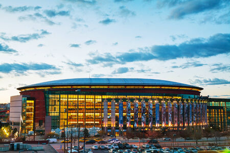 DENVER - May 1, 2014: Pepsi Center on May 1, 2014 in Denver, Colorado. It's a multi-purpose arena in Denver, Colorado, United States and named for its chief corporate sponsor, PepsiCo.のeditorial素材
