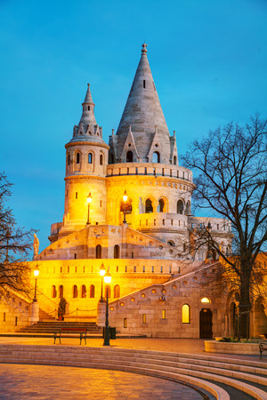 Fisherman bastion in Budapest, Hungary at sunriseのeditorial素材
