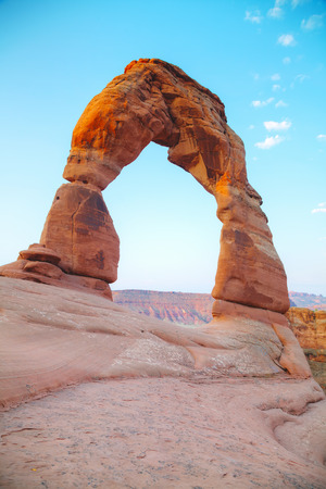 Delicate Arch at the Arches National park in Utah, USAの写真素材
