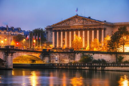Assemblee Nationale (National Assembly) in Paris, France at sunriseのeditorial素材