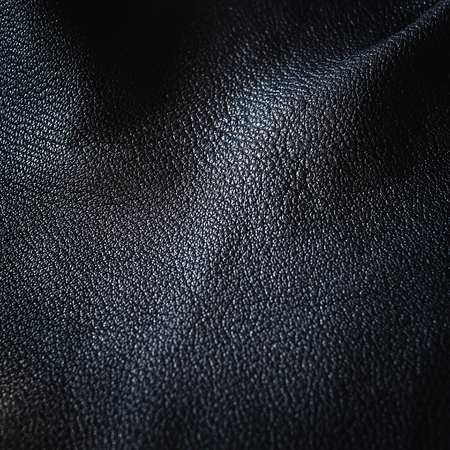 Natural black leather texture.の写真素材