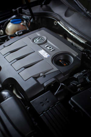 Volkswagen Passat B7 tdi diesel engine.