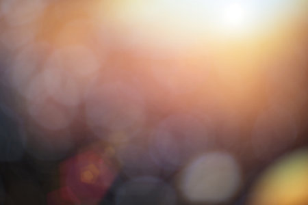 Abstract circular bokeh background of Christmaslightの写真素材