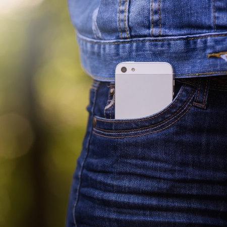 Smart Phone, Pocket, Mobile Phone Large Pantsの写真素材