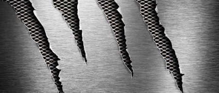 Torn metal textureの写真素材
