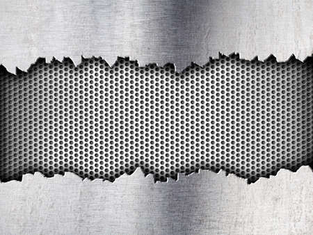 grunge crack metal background tempalteの写真素材