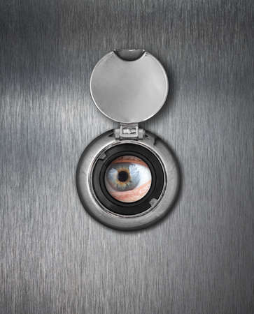 Peep hole closeup