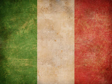 old italian flagの写真素材