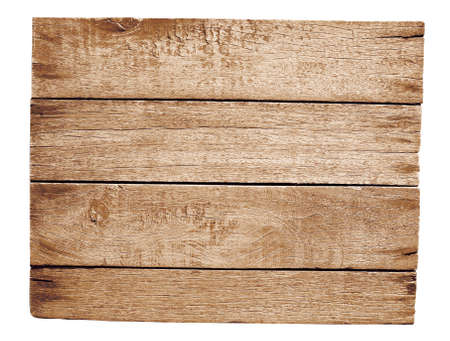 old wooden plate isolated on whiteの写真素材