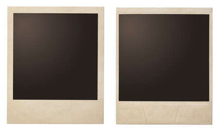 Vintage instant photo polaroid frames isolatedの写真素材