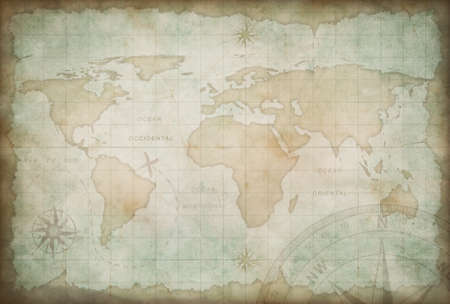old exploration and adventure map 