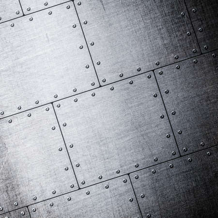 metal plates backgroundの写真素材
