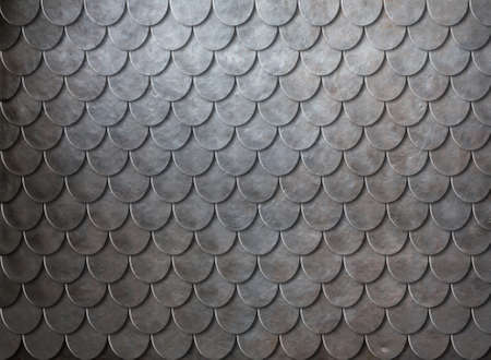 Rusty metal scales armor backgroundの写真素材