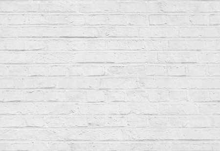 Seamless white brick wall pattern texture backgroundの写真素材