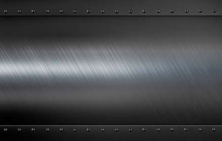 metal plate with rivets armor background 3d illustrationの写真素材