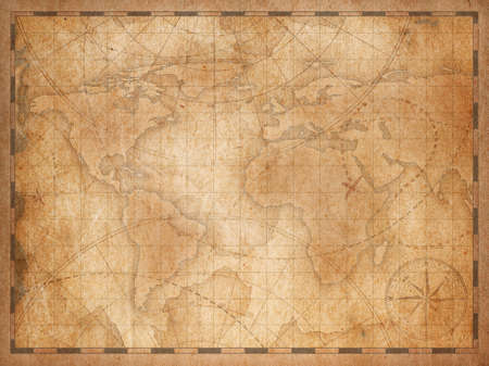 Vintage nautical map backgroundの写真素材