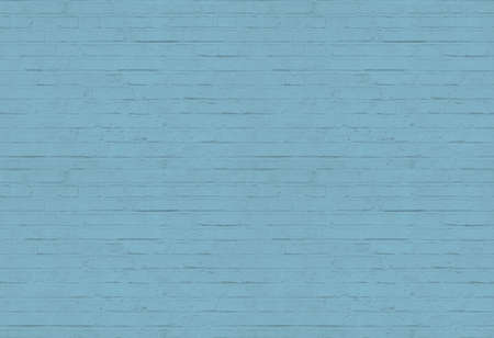 Blue brick wall pattern backgroundの写真素材